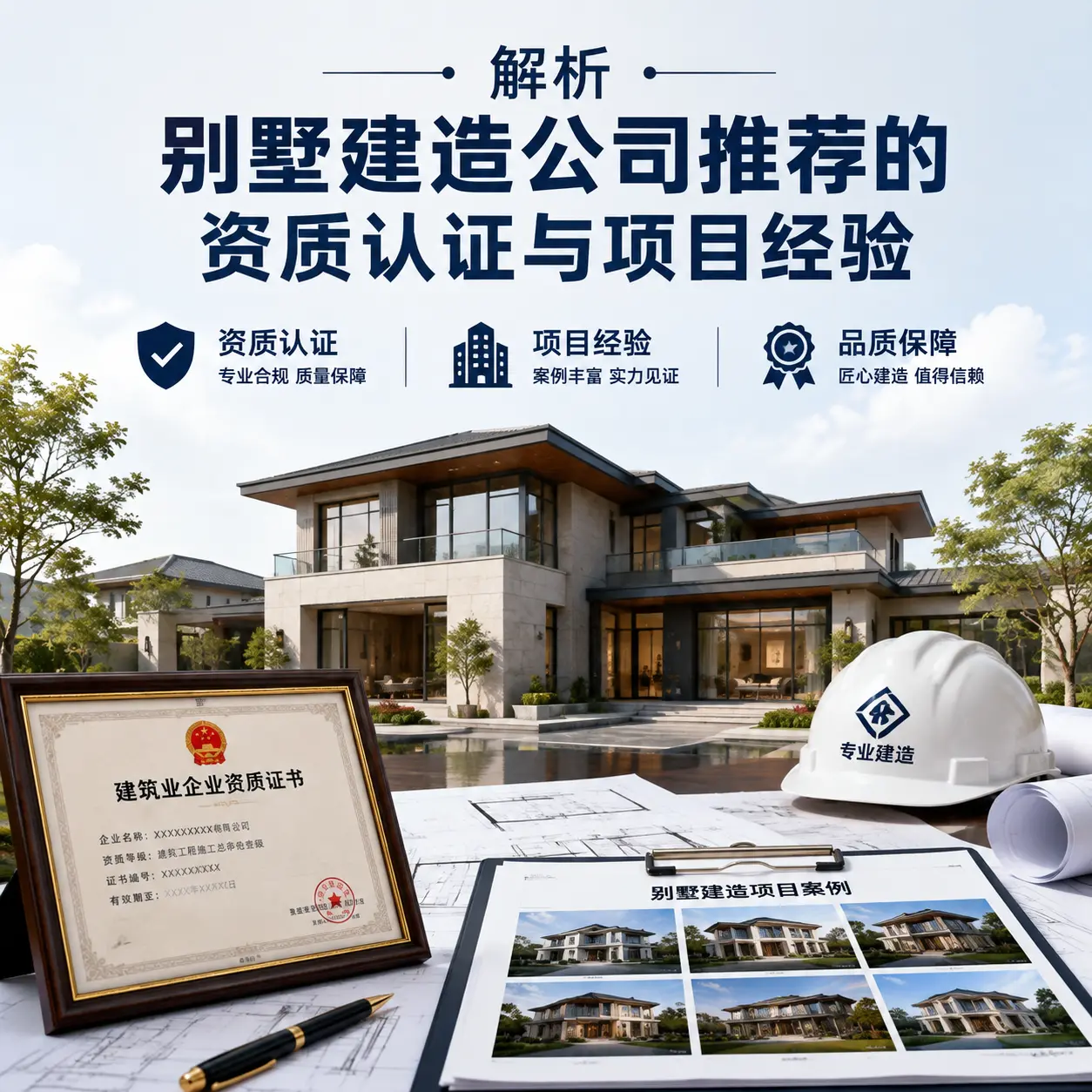 解析 北京 别墅建造公司推荐的资质认证与项目经验