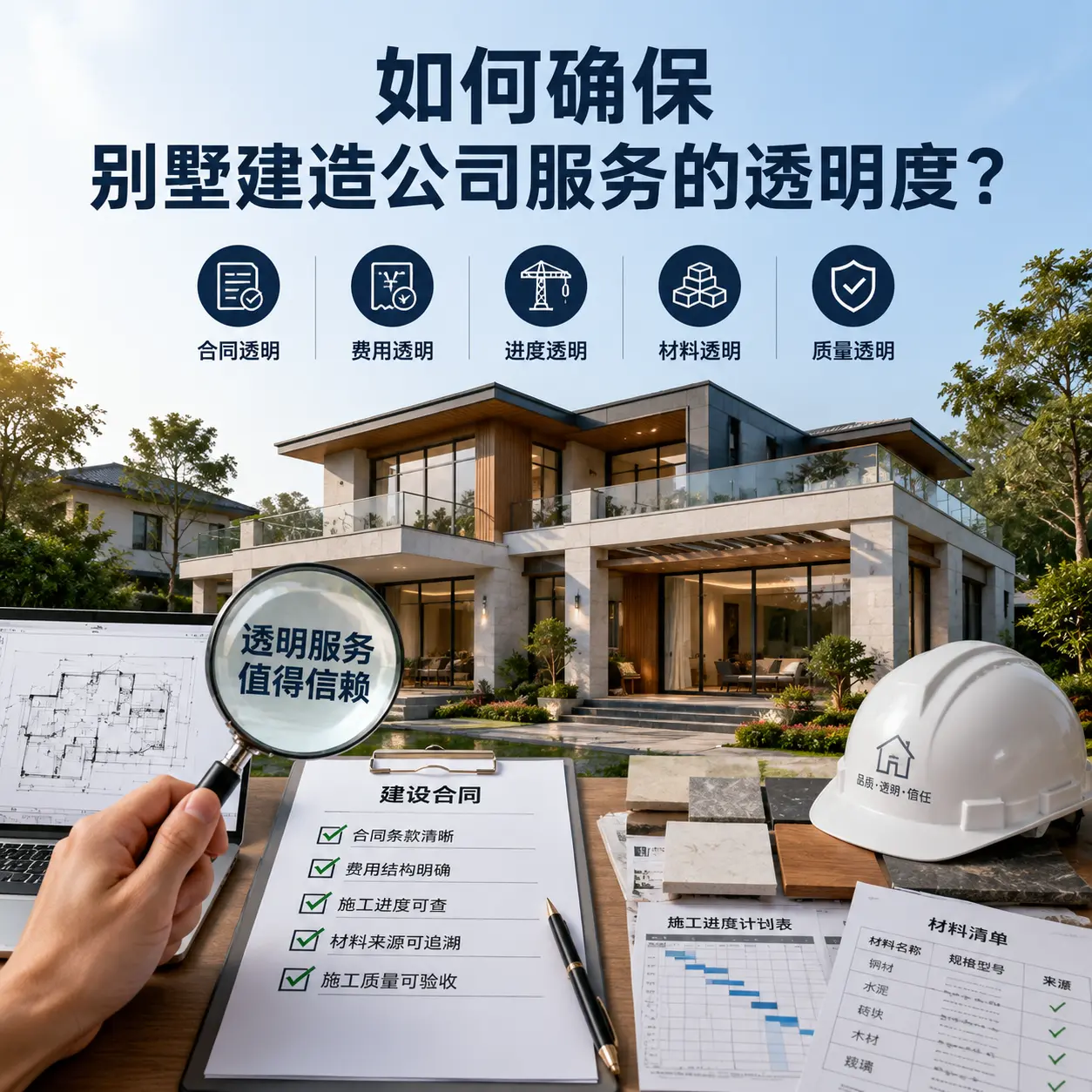 在 北京 如何确保别墅建造公司服务的透明度？