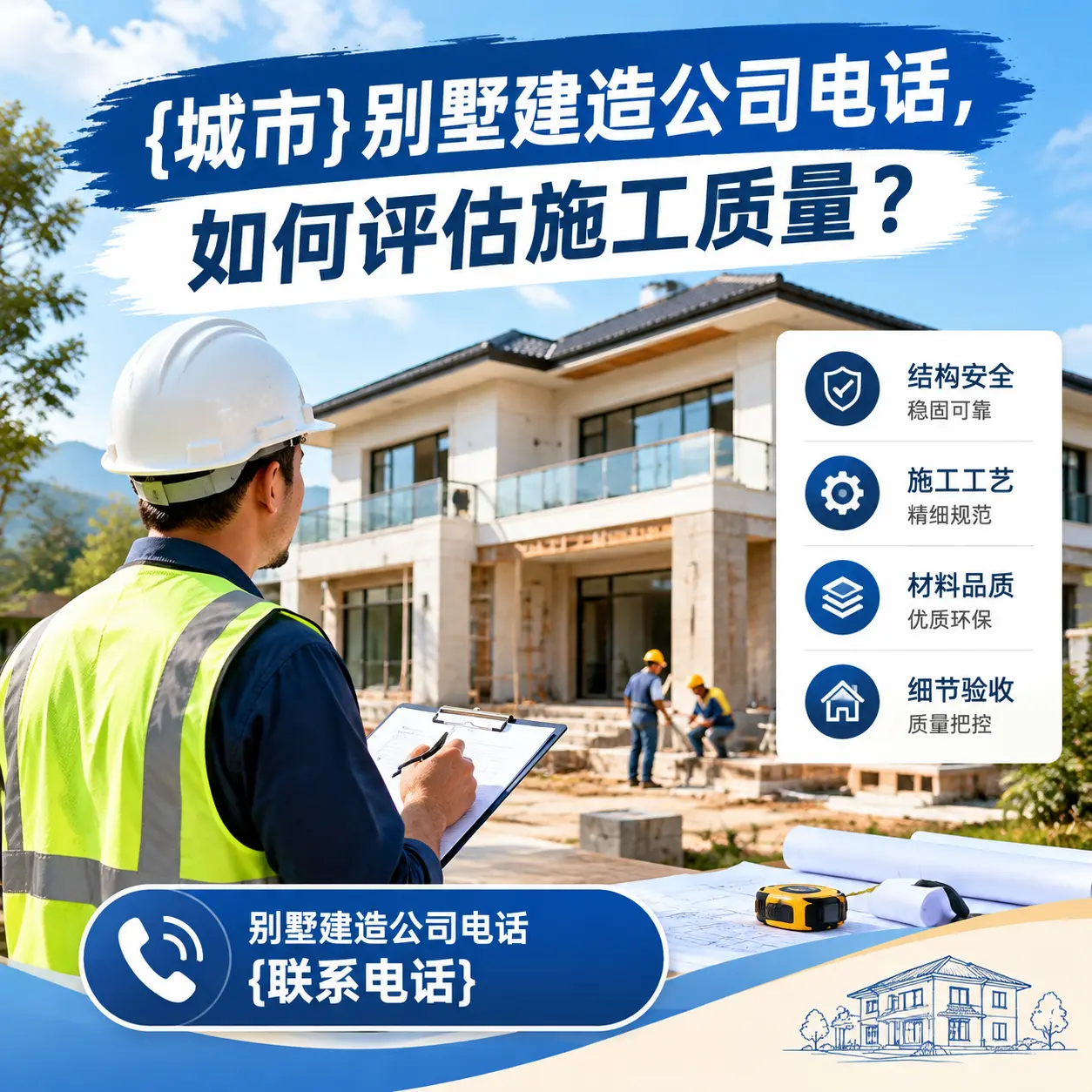 北京别墅建造公司电话，如何评估施工质量？