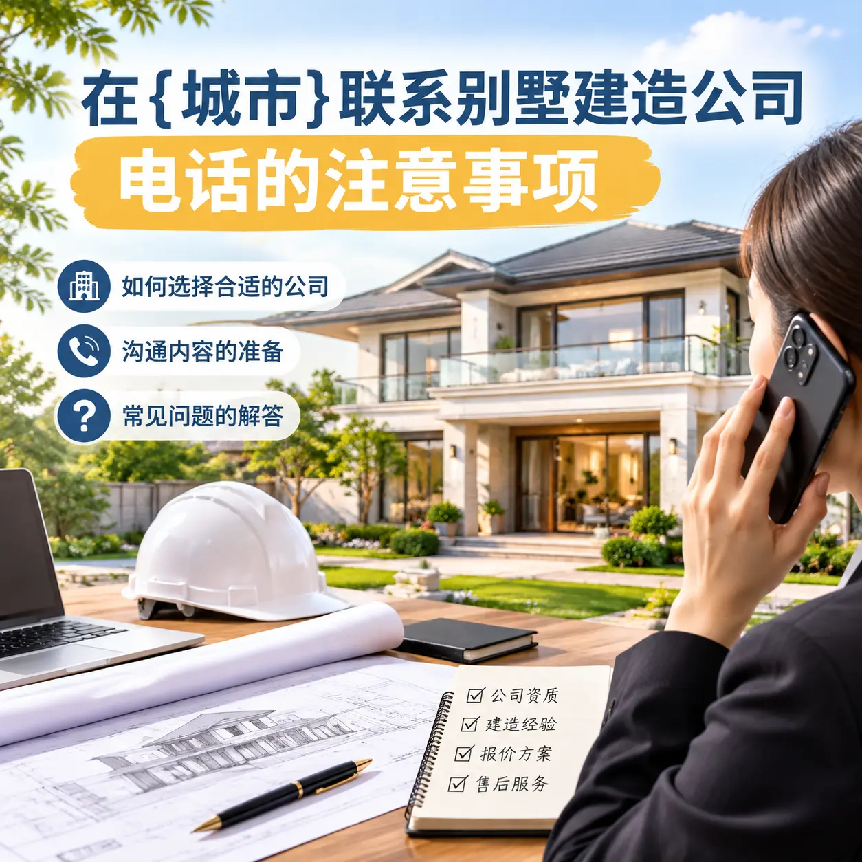 在北京联系别墅建造公司电话的注意事项