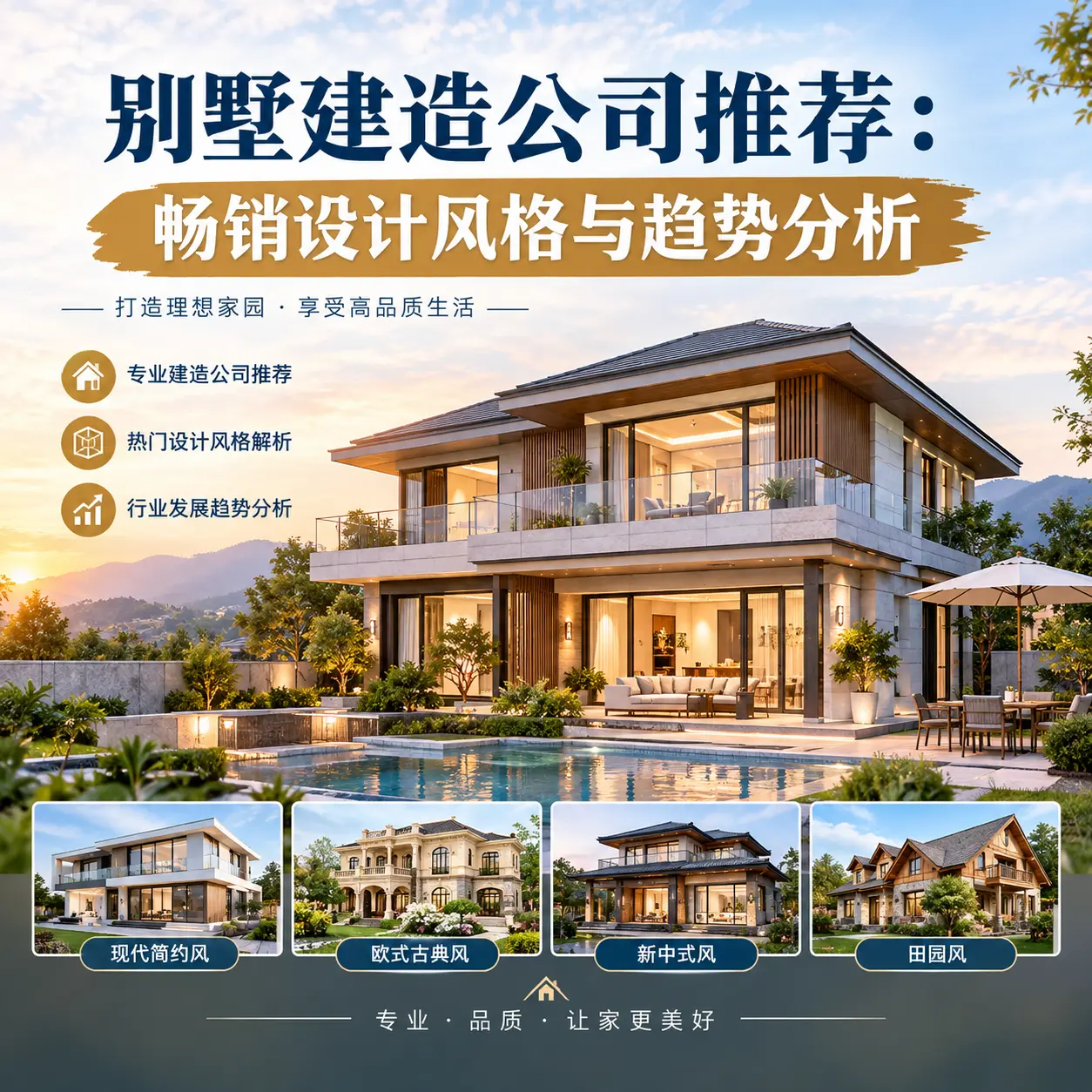 别墅建造公司推荐： 北京 畅销设计风格与趋势分析