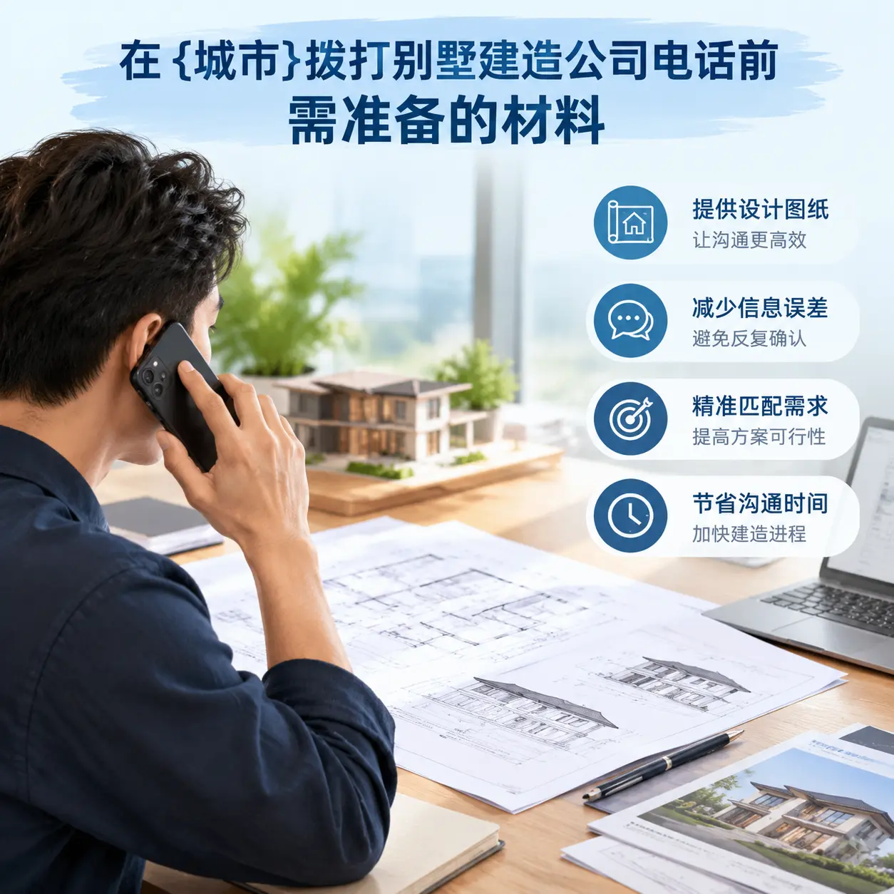 在北京拨打别墅建造公司电话前需准备的材料