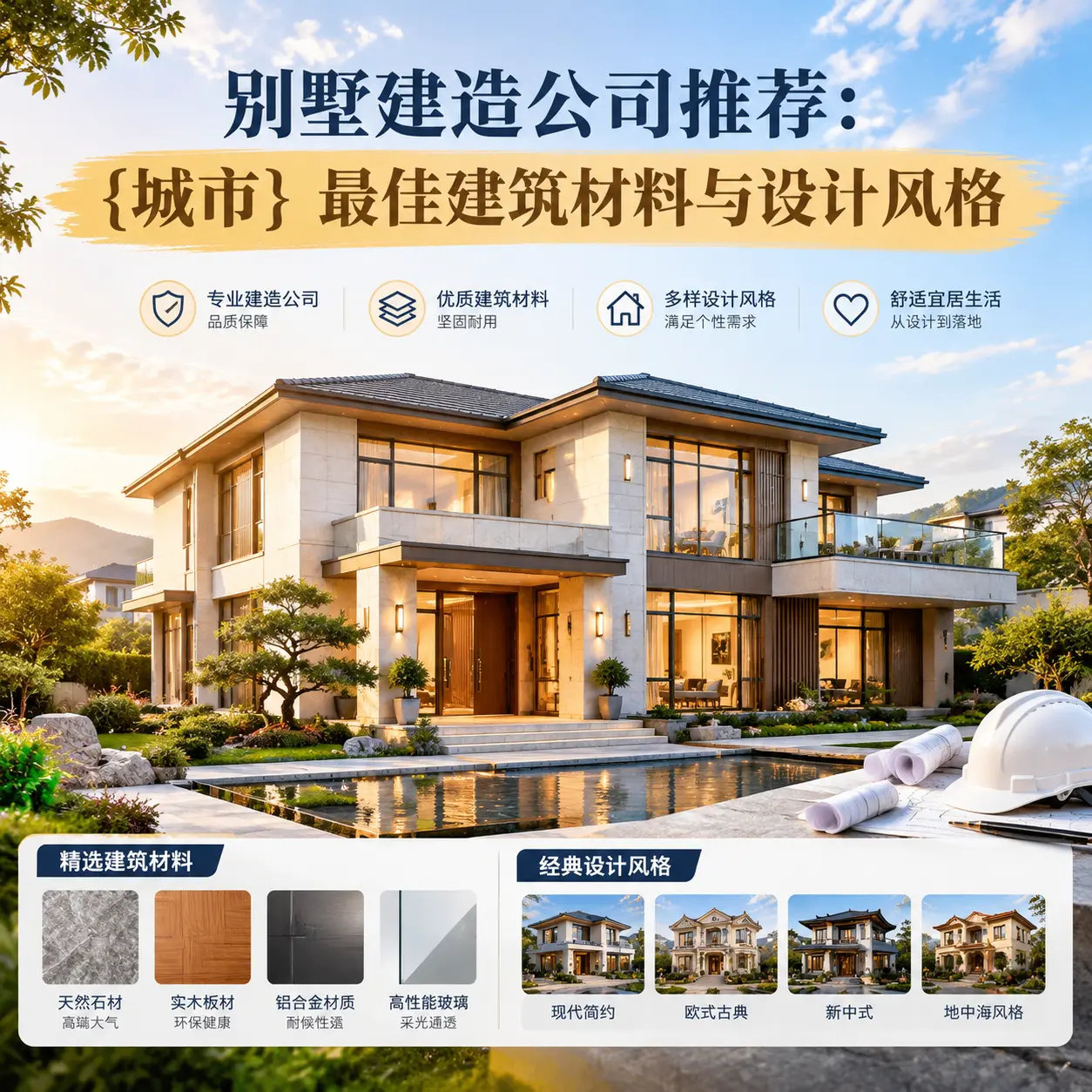 别墅建造公司推荐： 北京 最佳建筑材料与设计风格