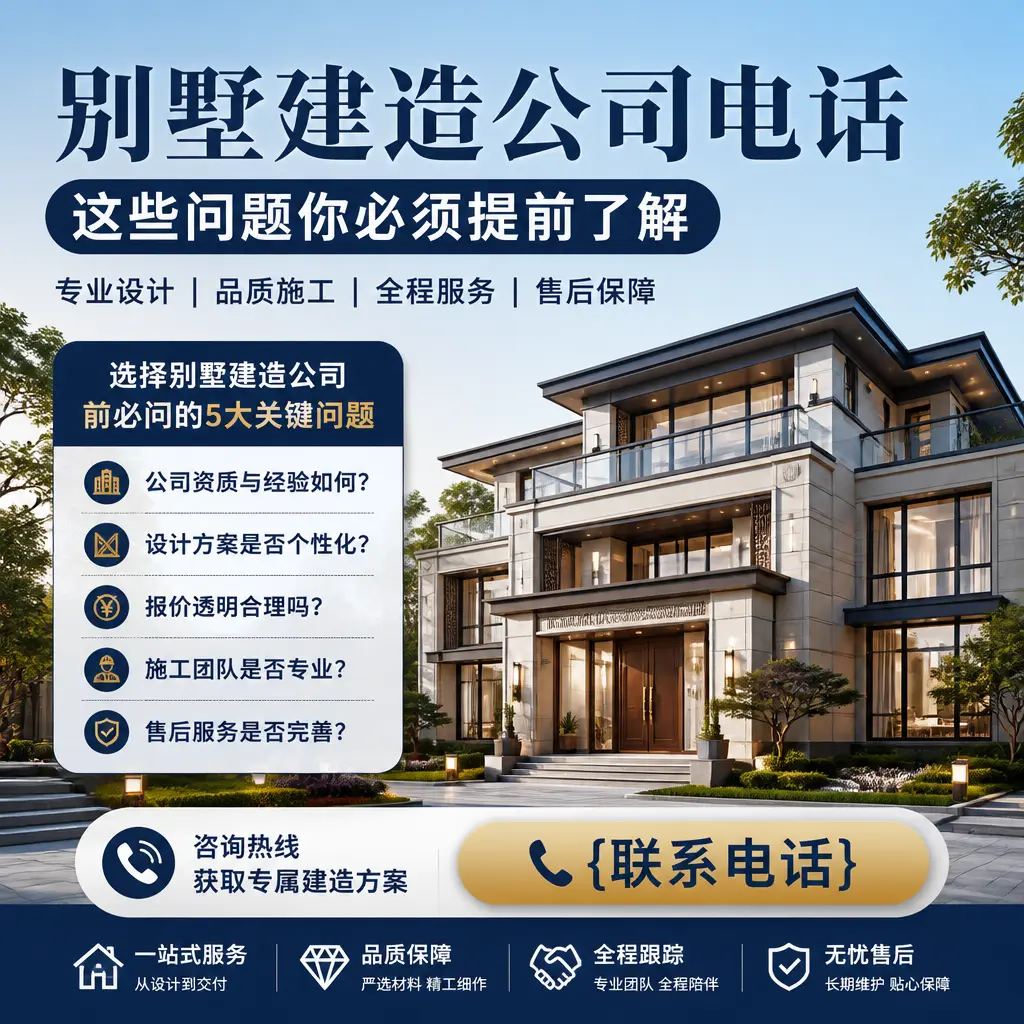 北京别墅建造公司电话,这些问题你必须提前了解