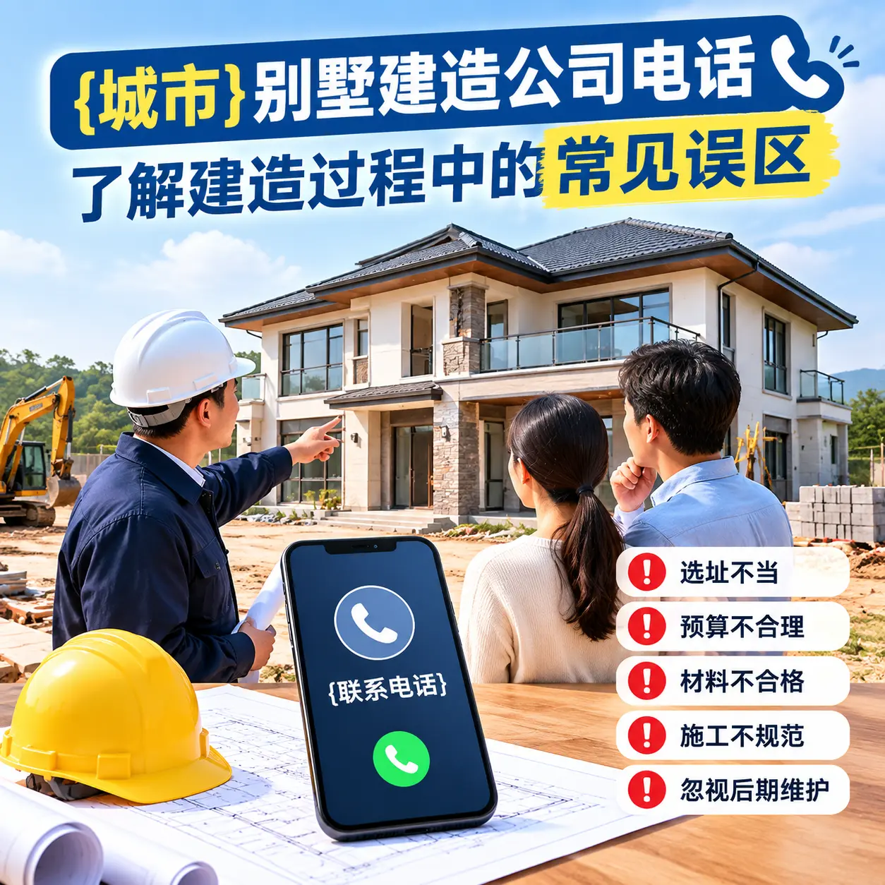 北京别墅建造公司电话，了解建造过程中的常见误区