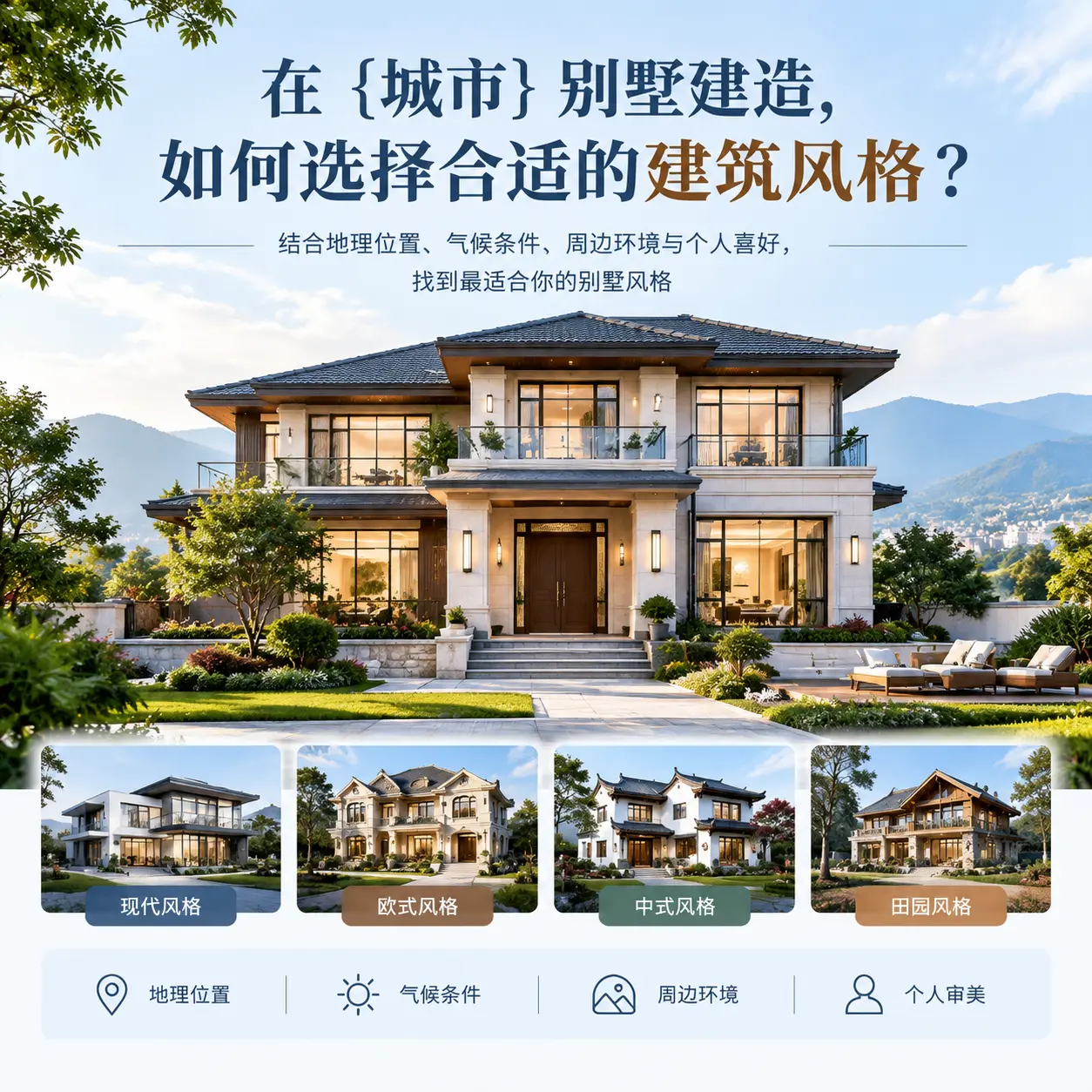 在 北京 别墅建造，如何选择合适的建筑风格？