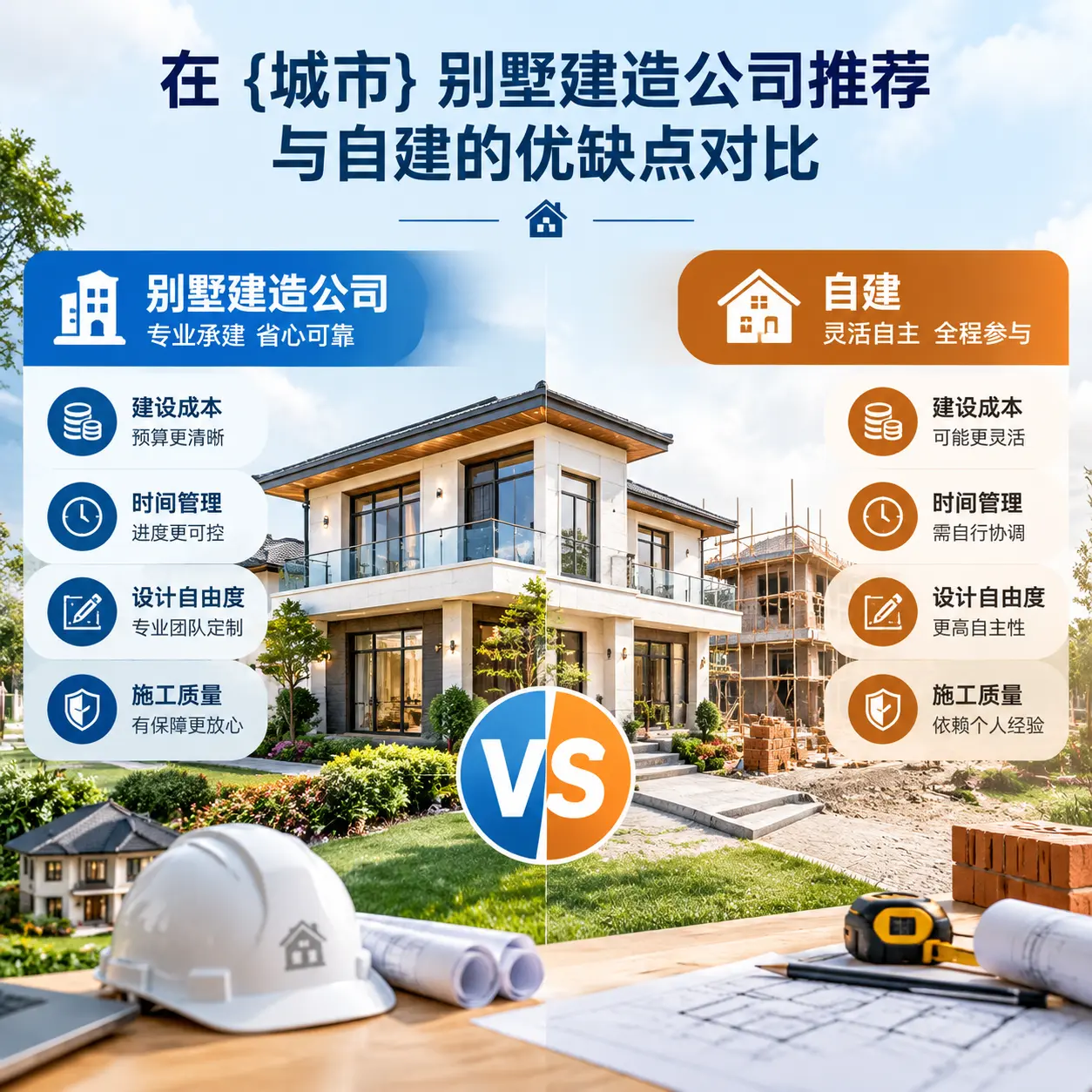 在 北京 别墅建造公司推荐与自建的优缺点对比
